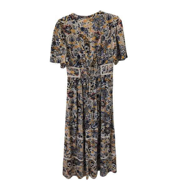 Ba&Sh Benja Paisley Print Maxi Dress Small - Picture 6 of 6